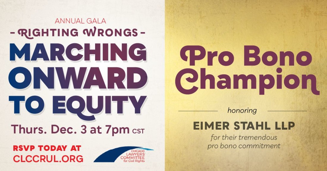 Chicago Lawyers' Committee Pro Bono Award