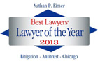 Nathan Eimer Lawyer of the Year 2013 badge Best Lawyers